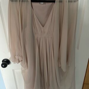 Elegant Sheer Cream Dress